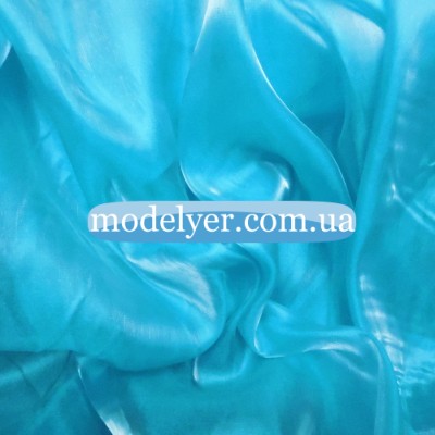 Ткань Органза (бирюза голубая)